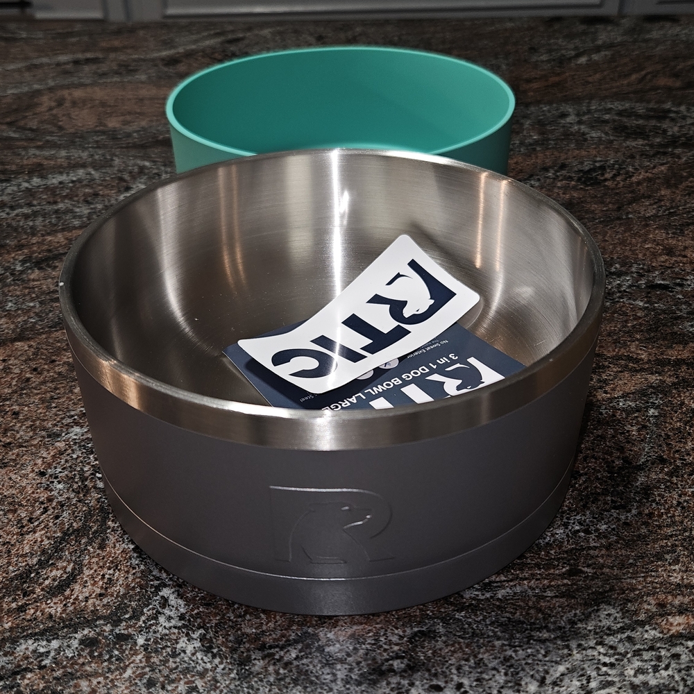 Ruffwear Gray Stainless Steel Dog Bowl